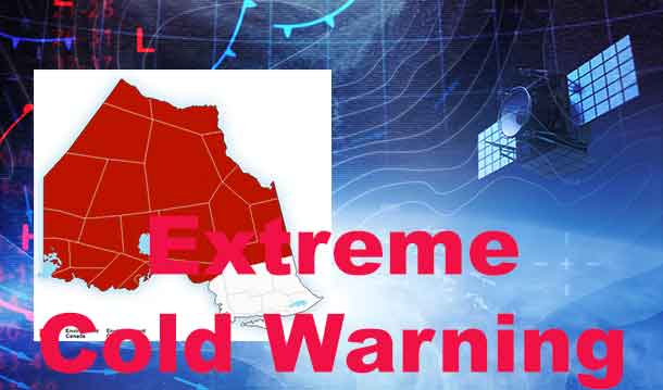 Environment Canada has an EXTREME Cold Warning in effect - December 18 2016