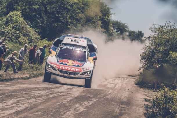 Sebastien Loeb (FRA) of Team Peugeot TOTAL races during stage 2 of Rally Dakar 2017 from Resistencia to San Miguel de Tucuman, Argentina on January 3, 2017. // Flavien Duhamel/Red Bull Content Pool // P-20170103-00428 // Usage for editorial use only // Please go to www.redbullcontentpool.com for further information. //