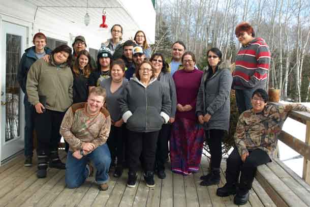 TRADITIONAL AND CULTURAL TEACHINGS were provided to a senior Wabun Youth Gathering at J & L Resort near Gogama, from February 20 to 24, 2017. 