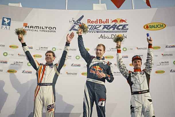 Martin Sonka atop podium in Red Bull Air Race Championship