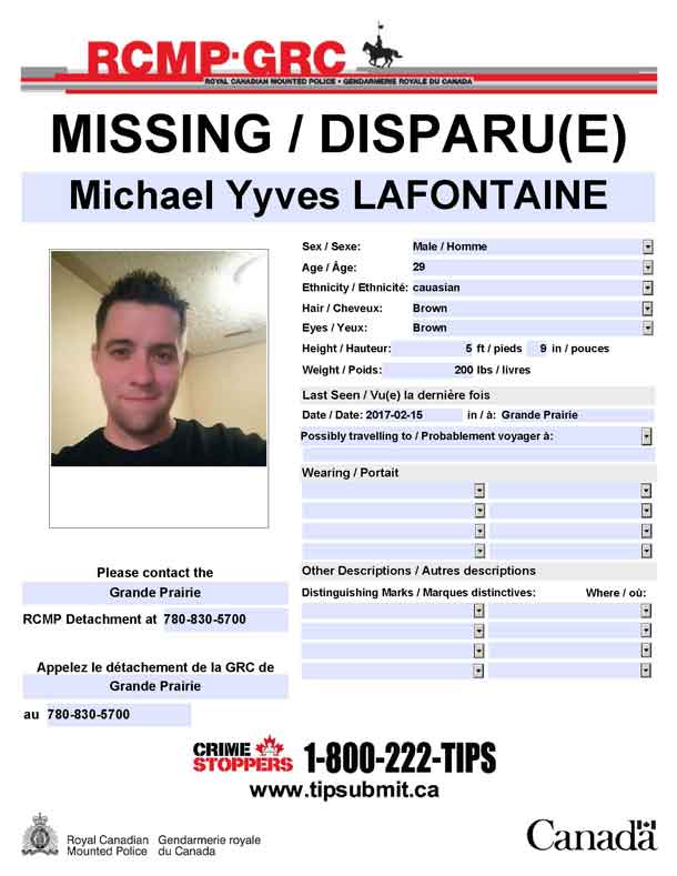 RCMP Missing Person