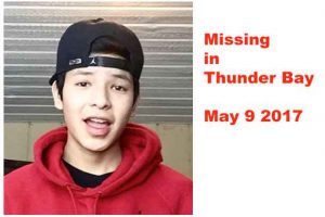 If you have seen Josiah, please call Thunder Bay Police at (807) 684-1200.