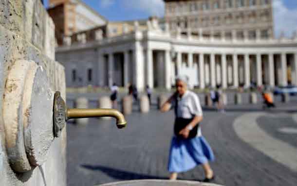 The Vatican is turning off fountains as the region struggles under a growing water shortage