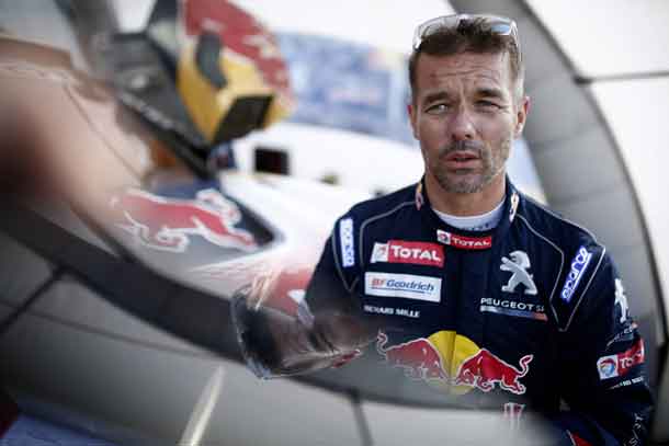 Sebastien Loeb of the Team Peugeot Total speaks after stage 1 of the Silk Way Rally, between Moscow and Tcheboksary, Russia, on July 8, 2017. // Benjamin Cremel / DPPI / Red Bull Content Pool  // 