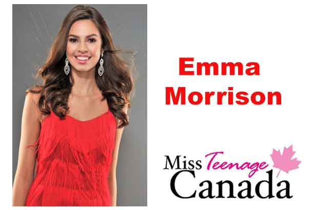 Emma Morrison is Miss Teen Canada 2017