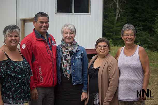 ORC and Minister Hajdu with Chief Nelson in AZA FN (Lake Nipigon First Nation)