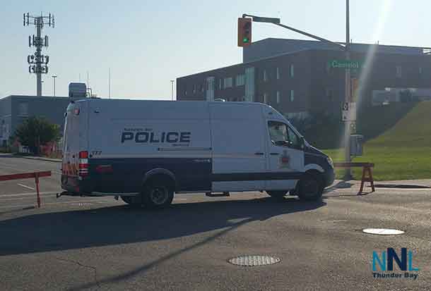 Thunder Bay Police Traffic Unit at Van Norman and Court Street