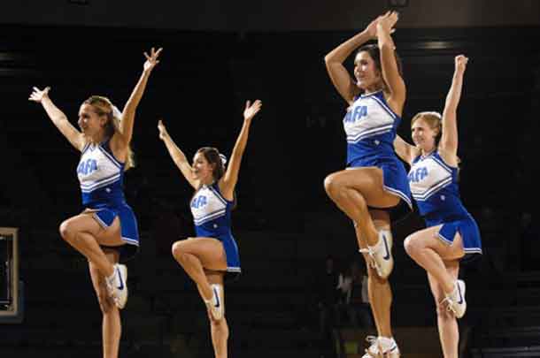 You need to choose uniforms that are age-appropriate for all the cheerleaders. If your team is mostly made up of young girls, opt for full-length tops and longer skirts. You also need to stay away from clingy materials that show too much of their bodies.