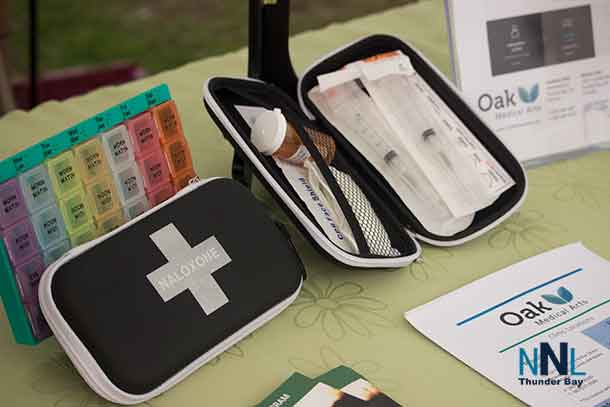 The Naloxone Kit is a key component for dealing with an overdose. You can get a free kit at almost any pharmacy