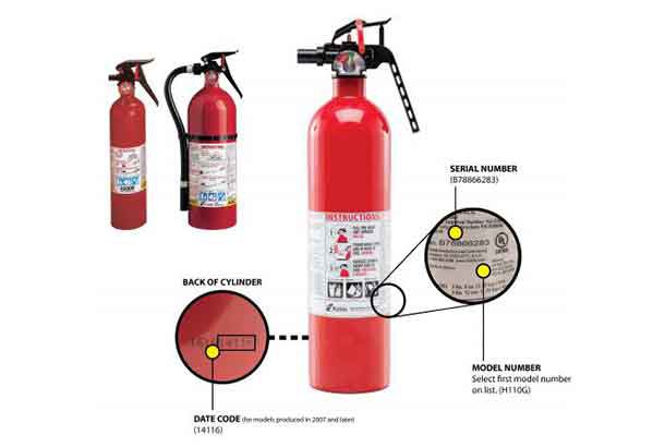 Kidde recalls fire extinguishers with plastic handles due to failure to discharge and nozzle detachment