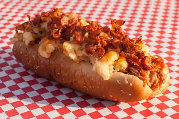 The Granddaddy Dog - one of the amazing food choices for fans at the Rose Bowl Game