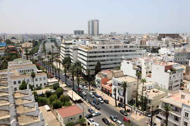 View over the city of Casablanca, Morocco