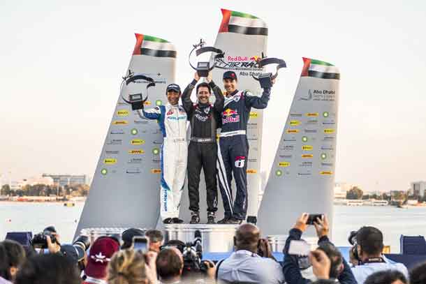 Topping the podium at the start of the 2018 Red Bull Air Race Series