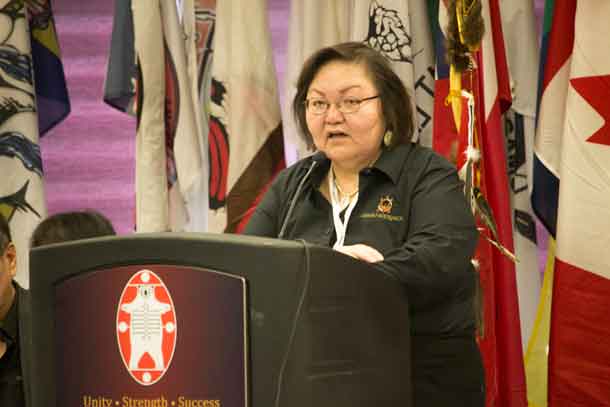 Rosie Mosquito the Executive Director at the Oshki Wenjack Education