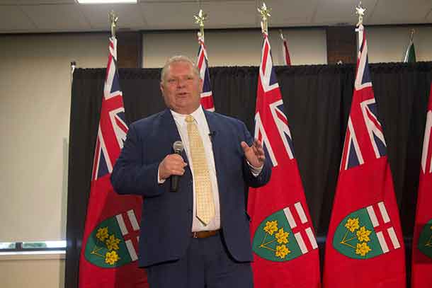 Doug Ford captivated his audience in Thunder Bay on Wednesday night