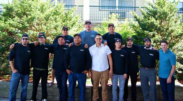 12 Graduates from the Line Crew Ground Support Program with Cameron McWhirter, RPLT Powerline Technician Training and Apprenticeship Consultant 
