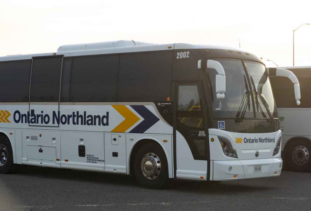 Ontario Northland Transportation bus in Thunder Bay