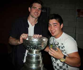 Patrick Sharp with Damien Gilbert