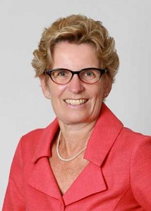 Premier Kathleen Wynne