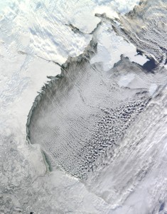 Weather NASA Image of 'Cloud Streets' over Hudson's Bay