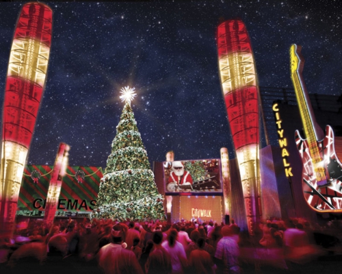 Universal Studios Hollywood Christmas Tree