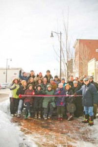 The grand re-opening of the street was celebrated today