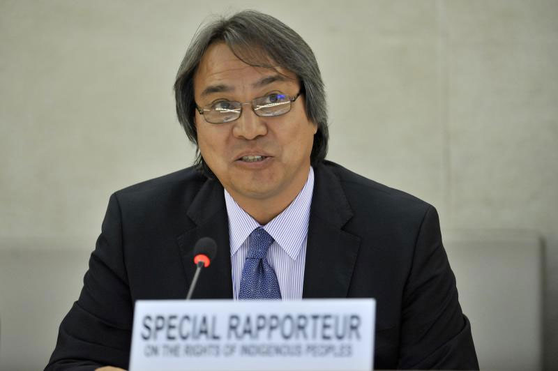 Special Rapporteur James Anaya. UN Photo/Jean-Marc Ferré