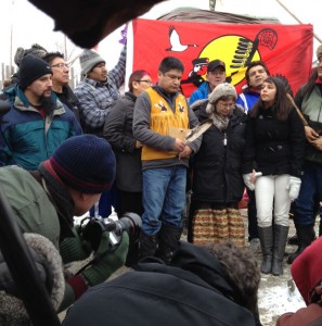 First Nations Leaders at Victoria Island January 4 2013