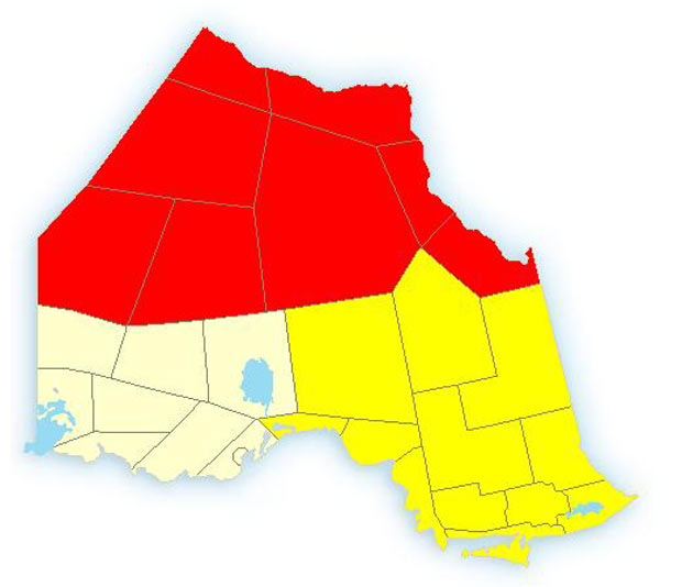 Far North has Weather Warnings, North Shore of Superior has Snow Squalls