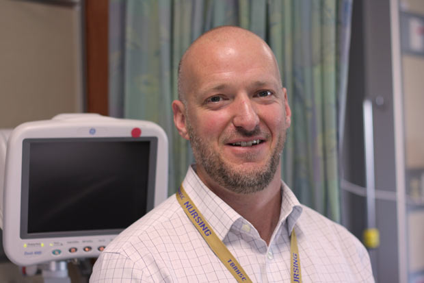 Wayne Taylor has improved patient care in Cardiology in several ways since becoming Manager of Cardiology last April including promoting teambuilding within the cardiac unit and angioplasty recovery area, and ensuring patients get the appropriate level of care during air transfers