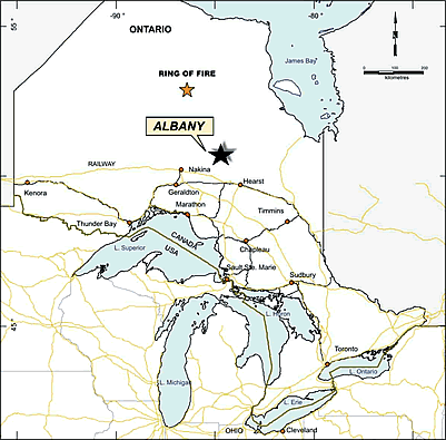 Zenyatta Albany Graphite property map