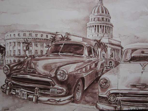 Panoramic view of the Habana Cuba Art Gallery