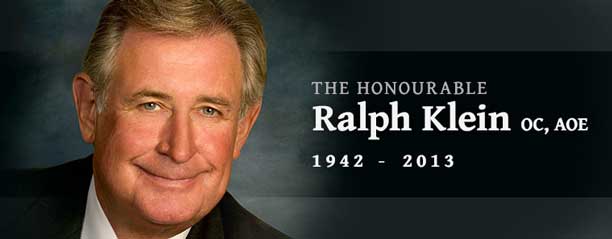 Former Alberta Premier Ralph Klein