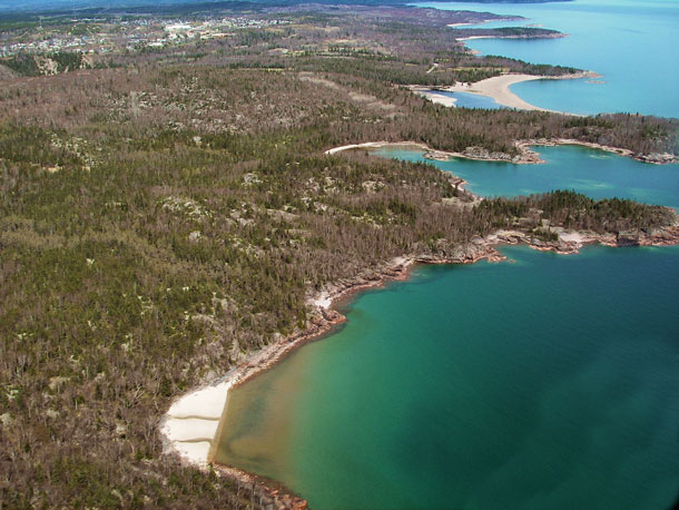 Aerial View of Lake Superior - Photo supplied from Town of Terrace Bay