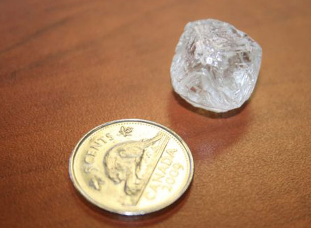 De Beers shows of the largest diamond ever found in Canada