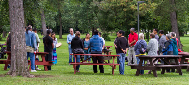 Thunder Bay had a small and very personal gathering to recognize the National Anniversary of the Residential School Apology