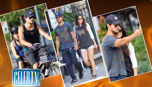 Hollywood hunk Taylor Lautner and Tracers costar Marie Avgeropoulos finally went public for the first time