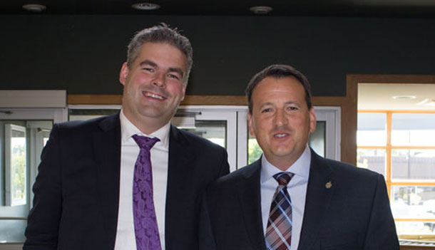 Minister Rickford and FedNor's Mark Wright