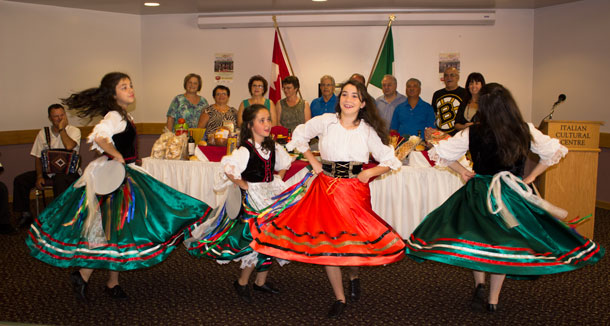 Italian Dancers help kick of Thunder Bay's 'Family Reunion' at the Italian Cultural Centre