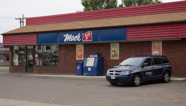 Mac's Mart on Simpson Street was robbed at 10:30PM last night.Mac's Mart on Simpson Street was robbed at 10:30PM last night.