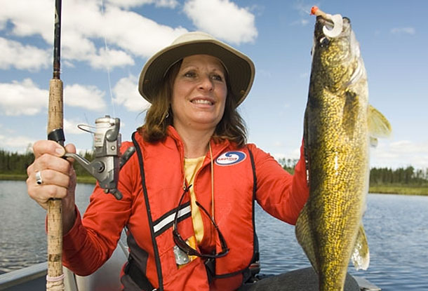 Women fishing