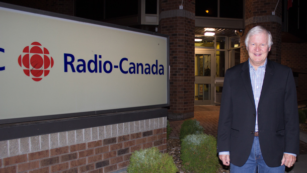 Don Edwards at the CBC Thunder Bay Studios