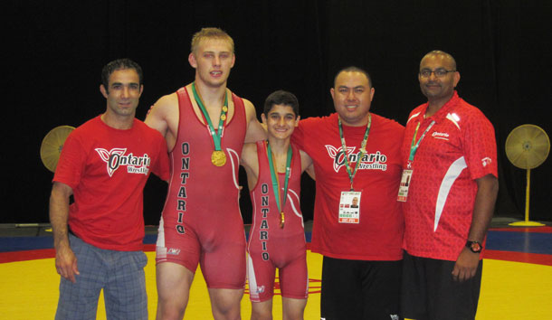 Team Ontario Gold l-r Saeed Azarbayjani, Ronny Bingmam, Marco Palermo, Howie Leang, and Kevin Ramroop.
