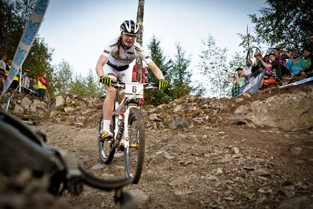 UCI Mountain Bike World Cup 2013 - Hafjell: Alexandra Engen - Action