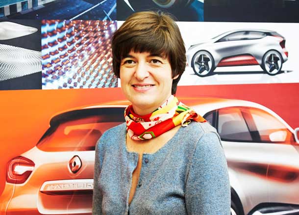 Sidonie Camplan, based in France, is Renault color designer for the Captur crossover and is one of the company's 17% female managers globally. (Photo credit: Yannick BROSSARD)