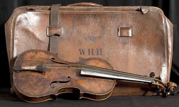 Violin owned by Wallace Hartley was sold for $1.6 million today. Wallace played the violin aboard the RMS Titanic