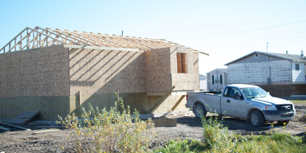 There is new housing being built in Attawapiskat