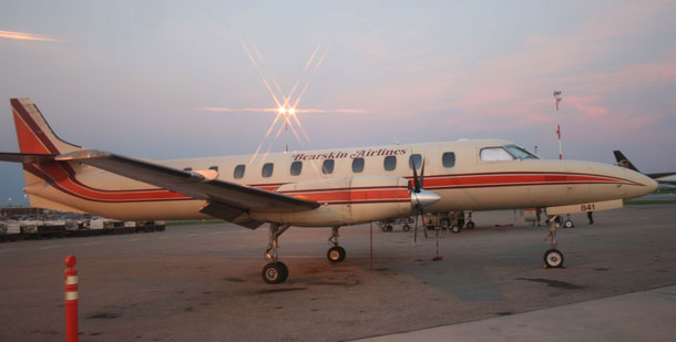 Bearskin Airlines flies the Metroliner. 