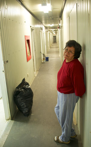 Denise Okimaw is a resident of the emergency shelter trailer complex on the Eastern edge of Attawapiskat First Nation