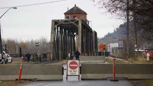 The James Street Bridge remains closed to train, vehicle and pedestrian traffic